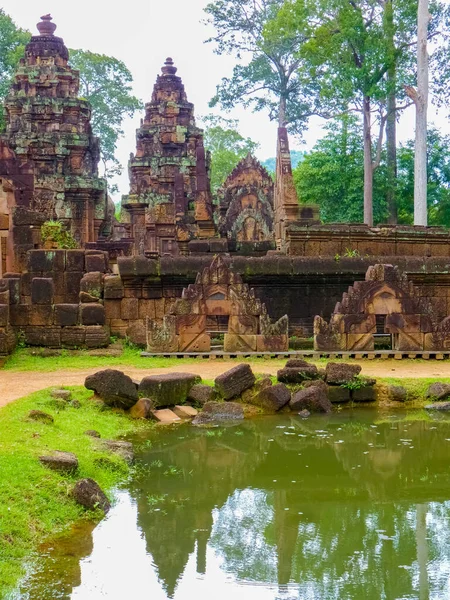 Banteay Srei Ruins Temple Angkor Siem Reap Καμπότζη — Φωτογραφία Αρχείου