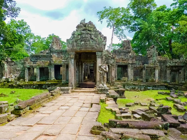 Prea Chán Chrám Oblasti Angkor Siem Reap Kambodža — Stock fotografie