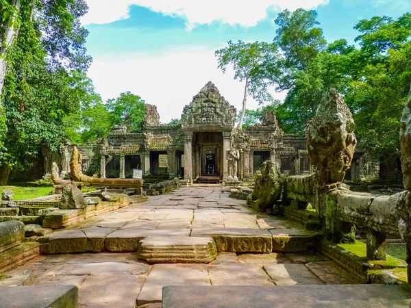 Prea Chán Chrám Oblasti Angkor Siem Reap Kambodža — Stock fotografie