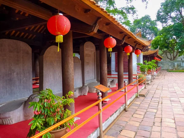 Litteraturens Tempel Hanoi Vietnam — Stockfoto