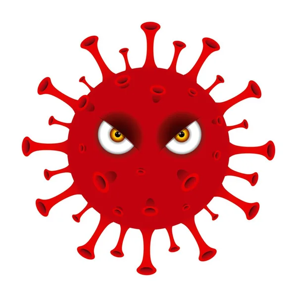 New Coronavirus Covid Concept Design Logo Vector Illustration — Stock Vector