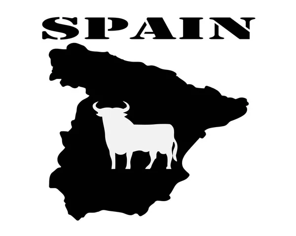 Símbolo da Espanha e mapas — Vetor de Stock