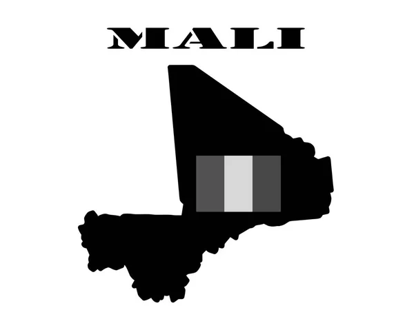 Symbol Mali a mapa — Stockový vektor