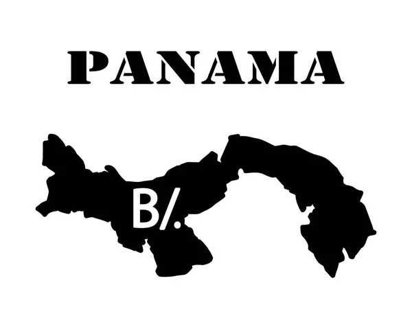 Symbol of Isle of  Panama  and map — Stock Vector
