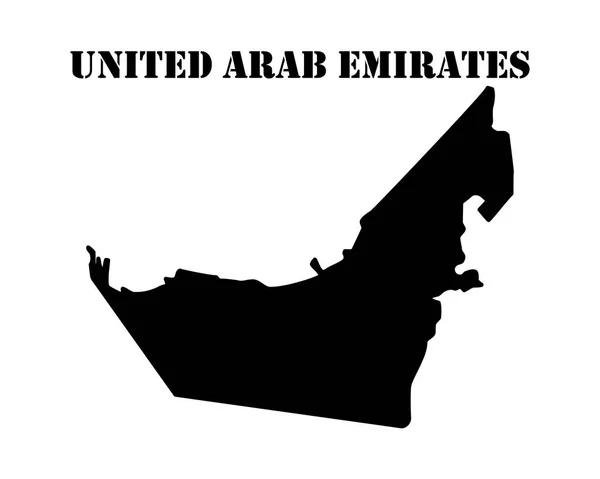 Symbolem wyspy Zjednoczone Emiraty Arabskie i mapy — Wektor stockowy