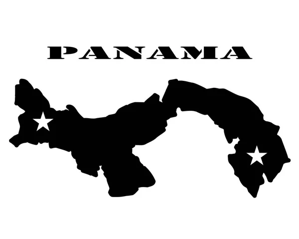 파나마의 상징 지도 및 지도 — 스톡 벡터