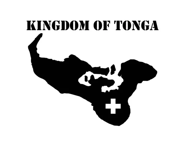 トンガ王国の地図記号 — ストックベクタ