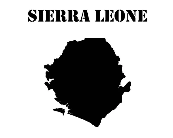 Karte von Sierra Leone — Stockvektor