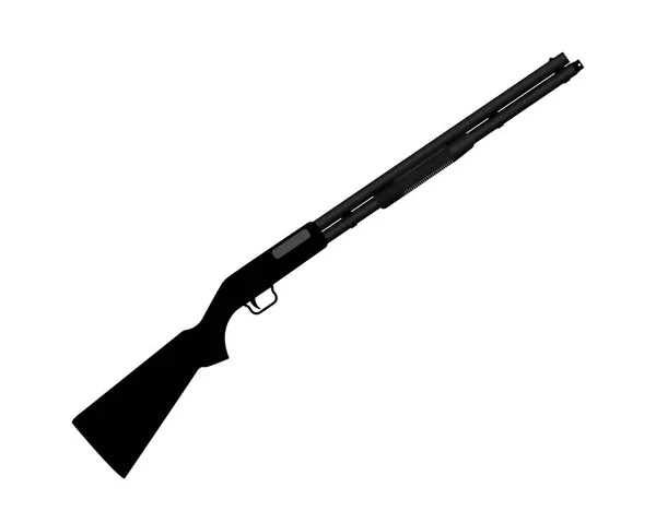 Rifle para caça em um fundo branco — Vetor de Stock