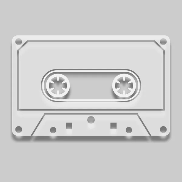 Audio-Caseta in leichtem Ton — Stockvektor