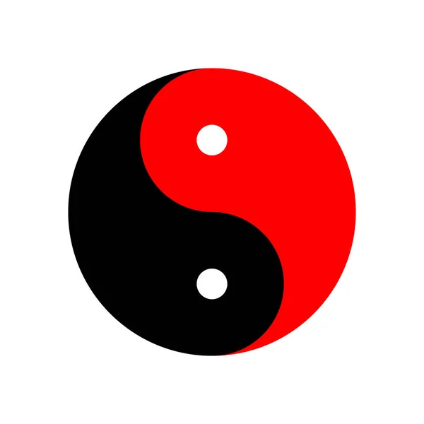 Yin yang znak ikona — Wektor stockowy