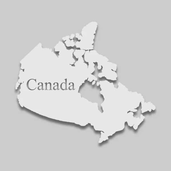 Kaart van canada — Stockvector