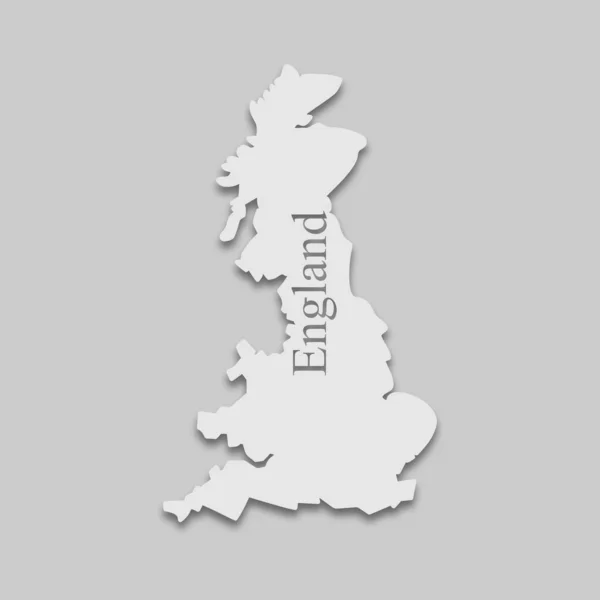 Map of england — Stock Vector