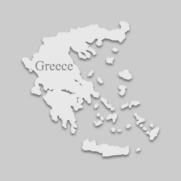 Mapa da Grécia — Vetor de Stock