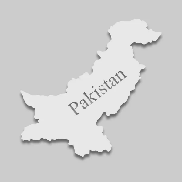 Karta över pakistan — Stock vektor