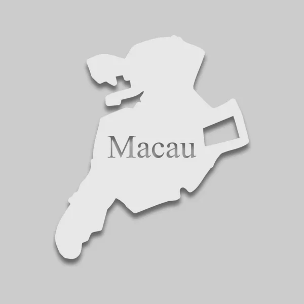 La carte de Macao — Image vectorielle