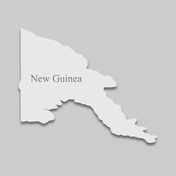 Pápua Új-Guinea térképe — Stock Vector