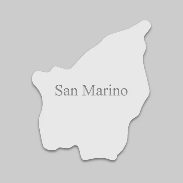 El mapa de San Marino — Archivo Imágenes Vectoriales