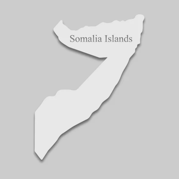 Carte des îles de Somalie — Image vectorielle