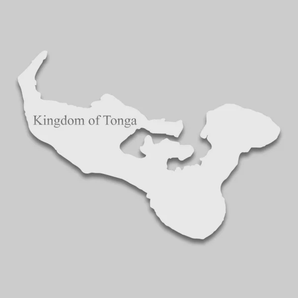 Karte des Königreichs Tonga — Stockvektor