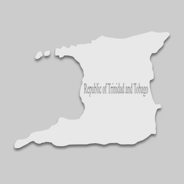 Carte de la République de Trinité-et-Tobago — Image vectorielle