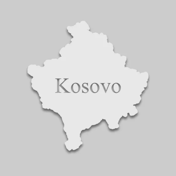 El mapa de Kosovo — Archivo Imágenes Vectoriales