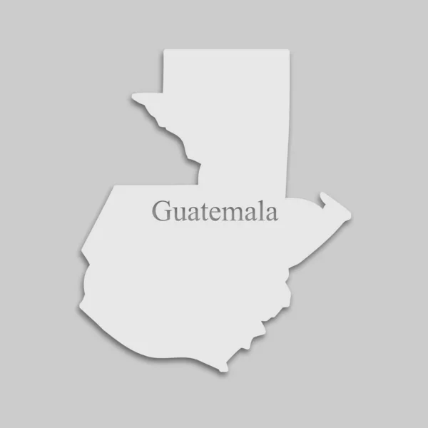 Mapa Gwatemali — Wektor stockowy