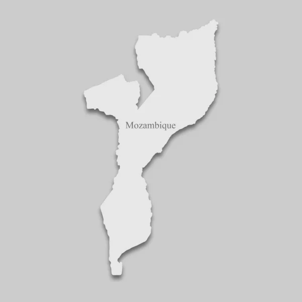 Karte von Mosambik — Stockvektor
