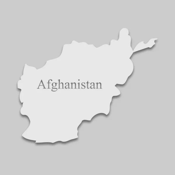 Karta över afghanistan — Stock vektor