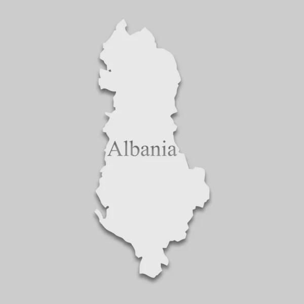 Mapa da Albânia — Vetor de Stock