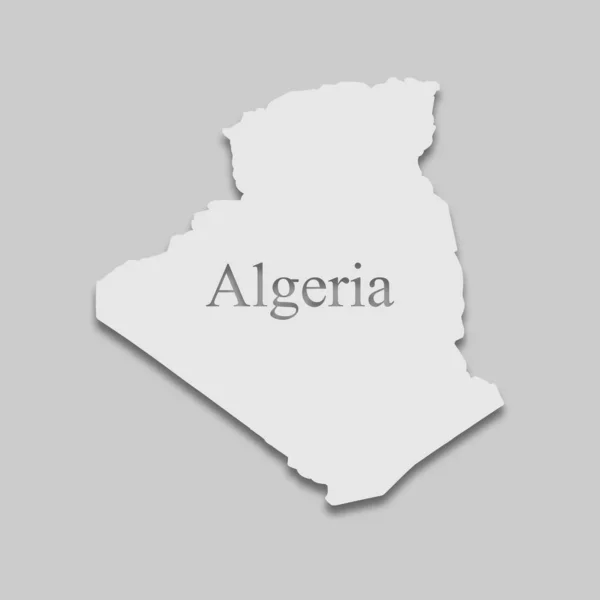 Karta över Algeriet — Stock vektor
