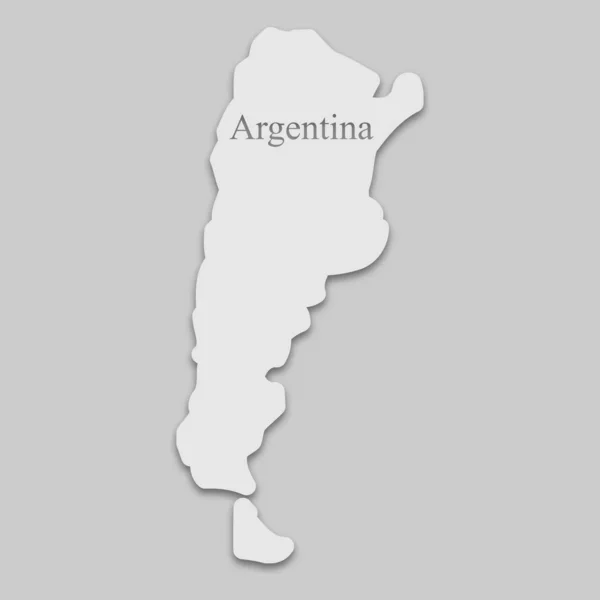 Mapa da Argentina — Vetor de Stock