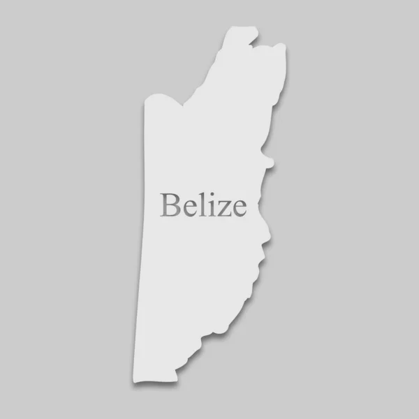 O mapa de Belize —  Vetores de Stock