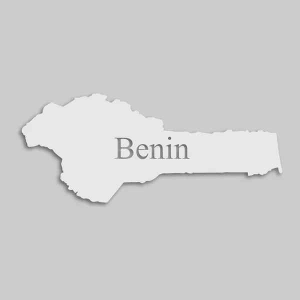 Mapa online de Benín — Archivo Imágenes Vectoriales