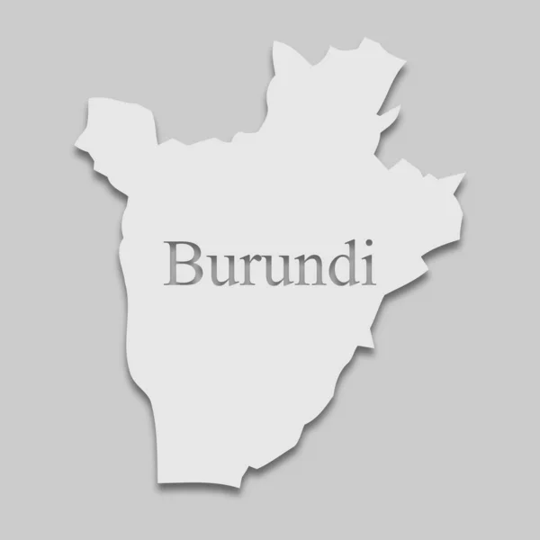 Kaart van burundi — Stockvector