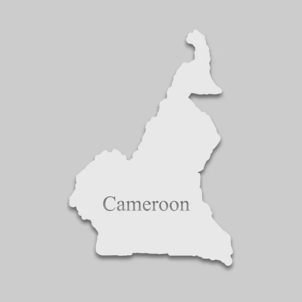 Carte du Cameroun — Image vectorielle