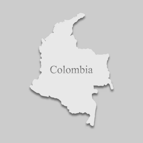 Mapa Kolumbii — Wektor stockowy