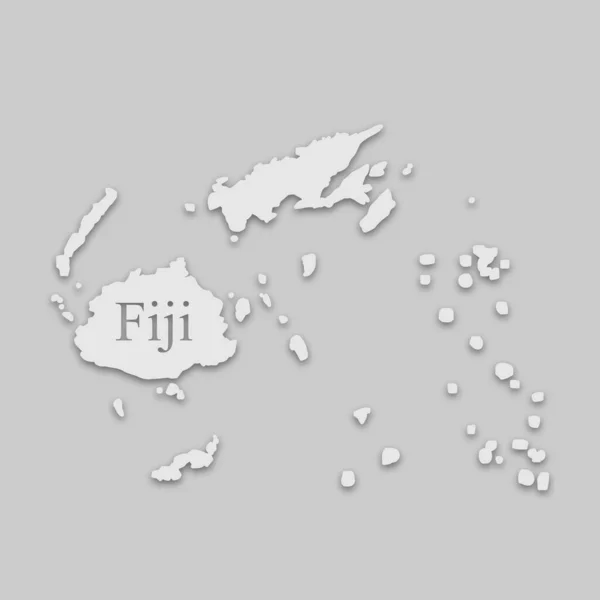 Karta över fiji — Stock vektor