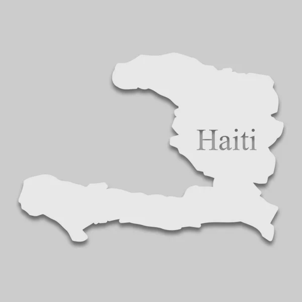 Haiti Térkép아이티의 지도 — 스톡 벡터
