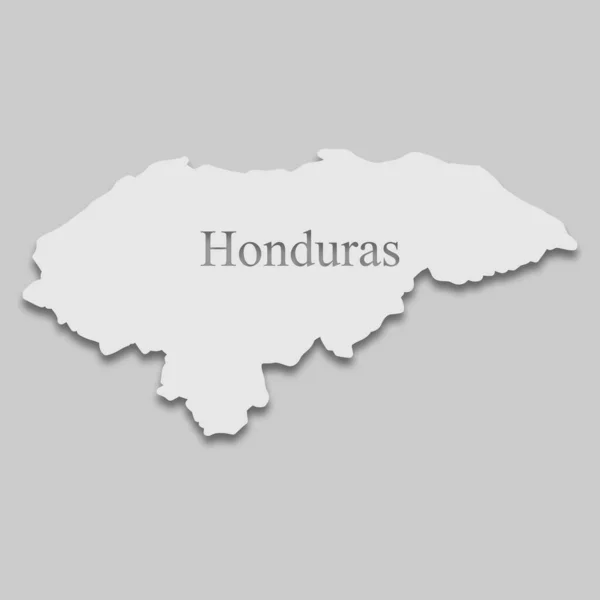 La mappa di Honduras — Vettoriale Stock