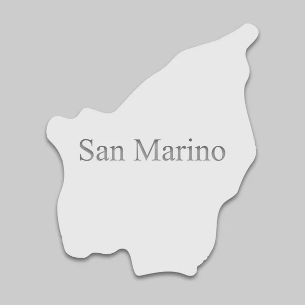 El mapa de San Marino — Archivo Imágenes Vectoriales