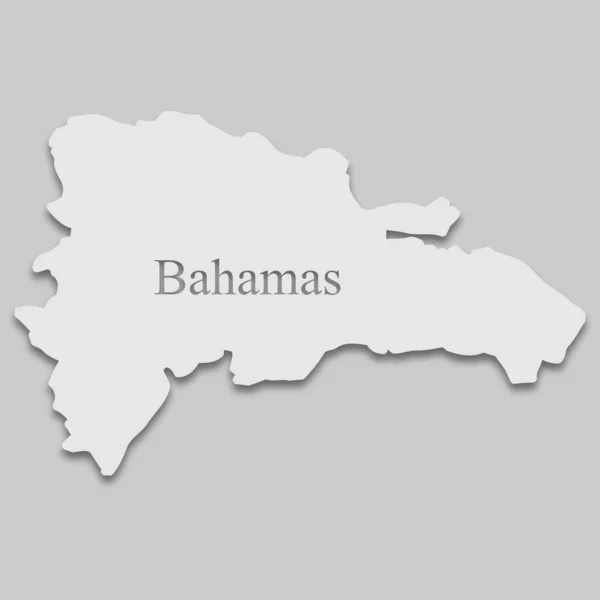 Carte des Bahamas — Image vectorielle