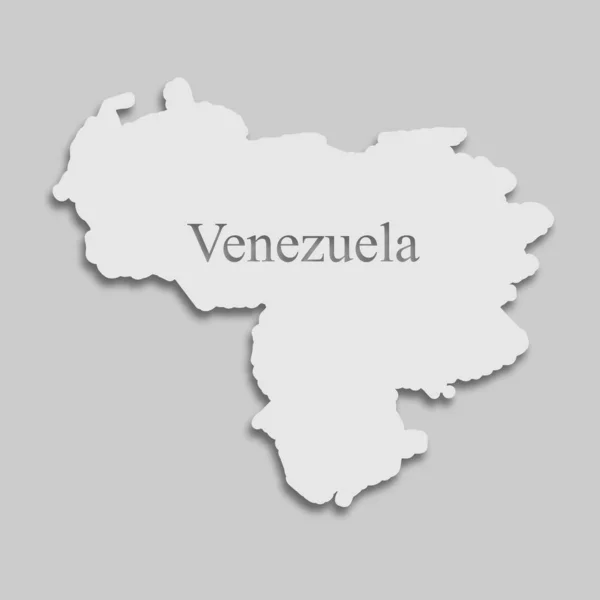 Mapa Wenezuela — Wektor stockowy