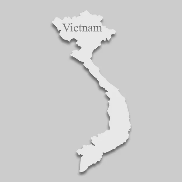 Mapa Wietnam — Wektor stockowy
