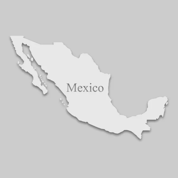Mapa Meksyk — Wektor stockowy