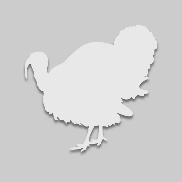 Pavo pájaro en tono brillante — Vector de stock