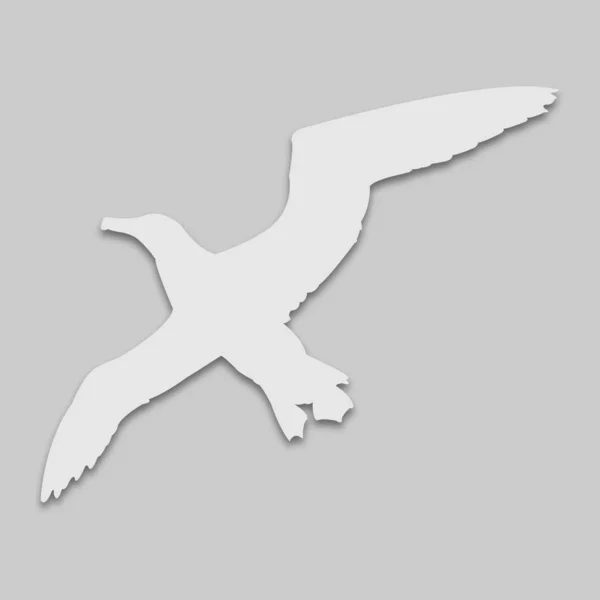 Albatrossvogel in hellen Farben — Stockvektor
