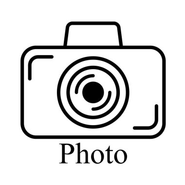 kamera işareti siyah tonda