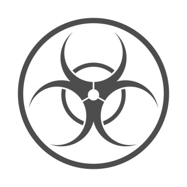 gri biyolojik tehlike işareti