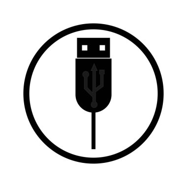 bir çember içinde siyah yusb port bağlantısıName